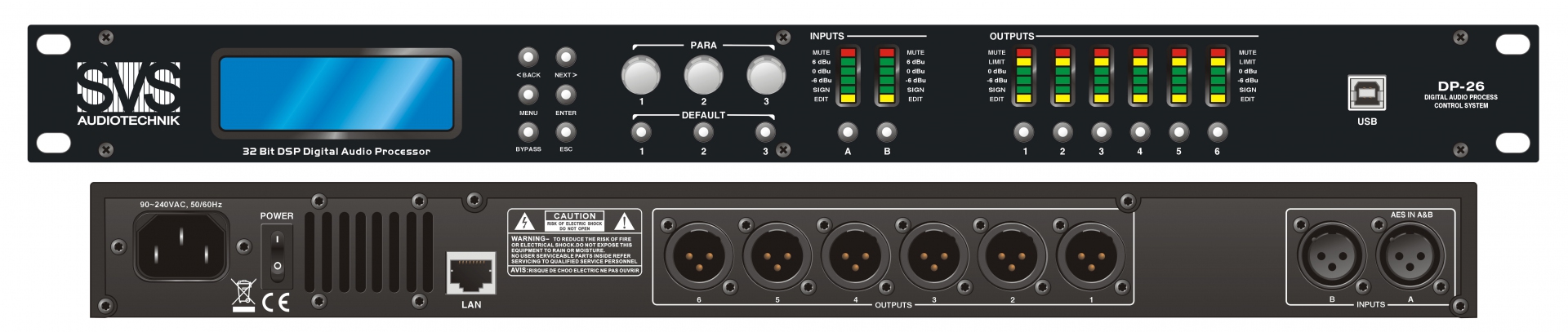 SVS Audiotechnik DP-26 Цифровой процессор: 2 входа 6 выходов в Волоколамске