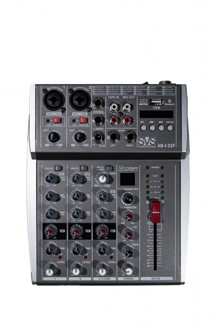 SVS Audiotechnik mixers AM-4 DSP Аналоговый микшерный пульт, 4-канала в Волоколамске