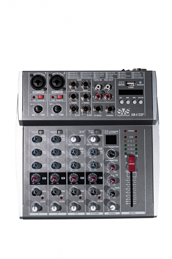 SVS Audiotechnik mixers AM-6 DSP Микшерный пульт аналоговый, 6-канальный SVS Audiotechnik mixers в Волоколамске