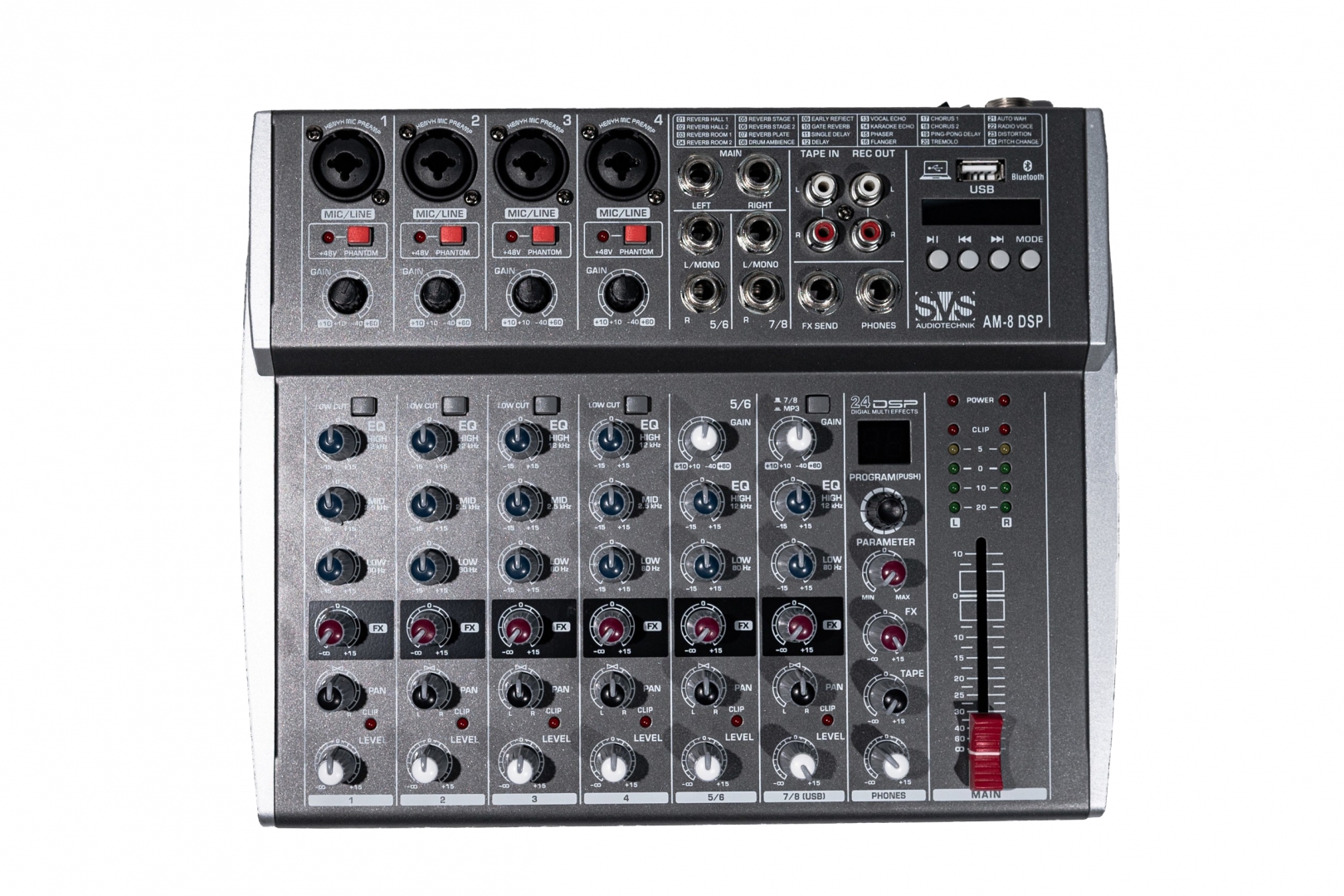 SVS Audiotechnik mixers AM-8 DSP Микшерный пульт аналоговый, 8-канальный в Волоколамске